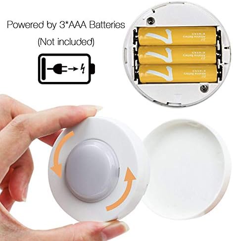 Sensor de toque de Guba 60lm LED sob os armários Luzes Dimmable 3led Puck Light for Kitchen Guardrobe