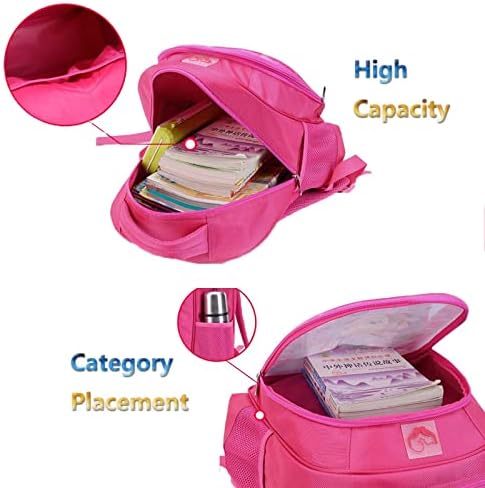 Mochila Alyfyto Encanto para meninas Mirabel Backpack Impermeável Polyster Backpack Isabell Pink para