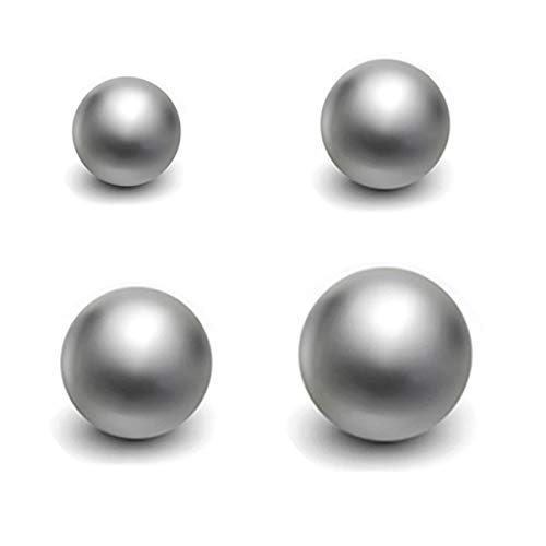 4 PCS Coin Ring Balls Bolas de aço cromado Bolas de macaco, variedade de 5/8 polegadas, 3/4