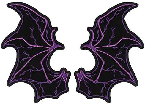 Patch de asas de morcego - design de borboleta de swallowtail, lixo alto rayon ferro de ferro selado