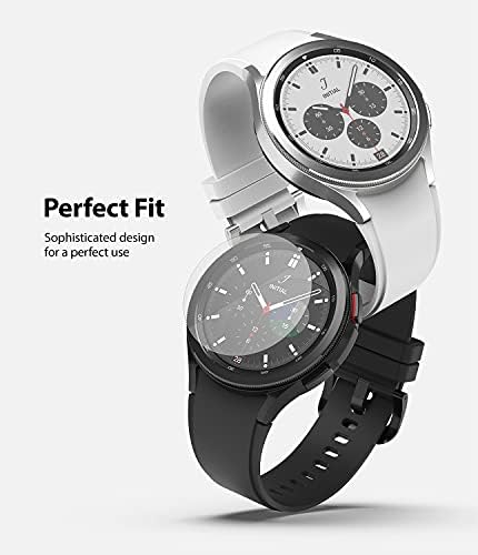 Ringke Glass [Proteção de 4 Pack/Multi -camada] Compatível com Samsung Galaxy Watch 4 Classic 46mm