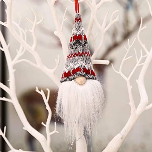 8 PCs Natal pendurado sueco tomte natal gnomos- 6,3 polegadas de perna longa de perna longa gnome gnome