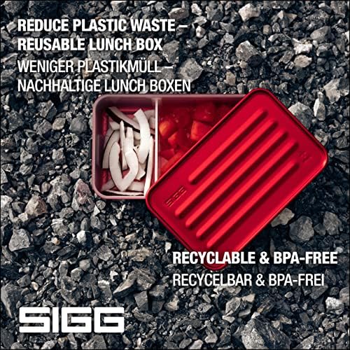Sigg - lancheira de metal - com separador de alimentos - lava -louças e microondas seguras, à prova de