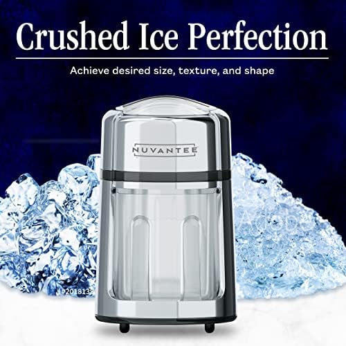 Nuvantee gelo barbeador de neve machine manual gelo esmagador esmaga gelo na sua finura desejada aço inoxidável,