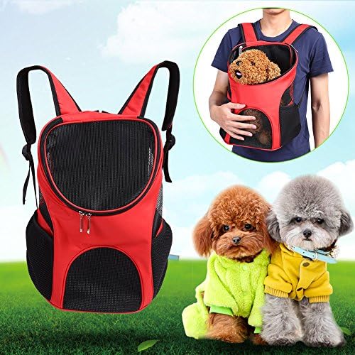 NPLE-Outdoor Double ombro Backpack Backpack Pet Travel Transportador de cães Janelas de malha Novo