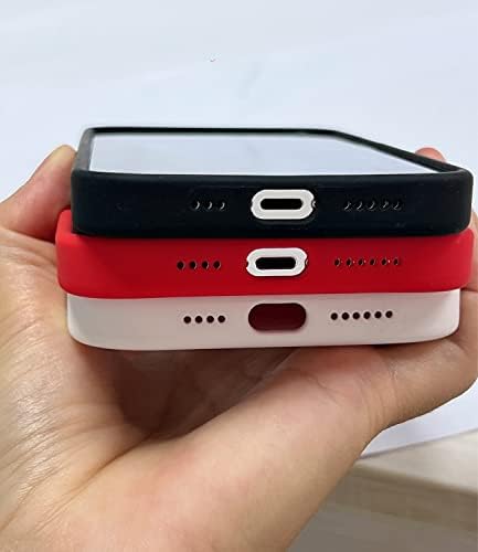 Xichao Silicone Case projetado para iPhone 13 Pro máximo de 6,7 polegadas, silicone líquido não deslizamento e à prova de queda a caixa de estilo de moda para homens e mulheres