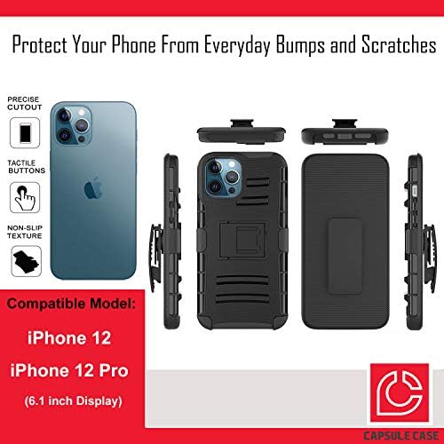 Ohiya Case Compatível com o iPhone 12 Pro [Proteção militar Proteção à prova de choque de choque para o coldre