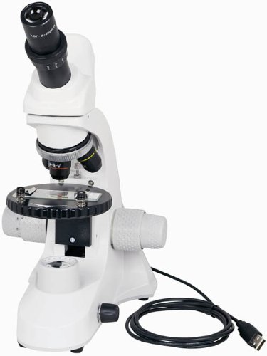 Ken-a-Vision T-17541C Microscópio de composto Digital CoreScópio 2 com cabeça monocular e estágio