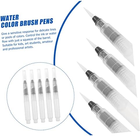MagicLulu 10pcs Definir pincéis de tinta conjunta lápis a granel pincel de pincel para colorir água em lápis