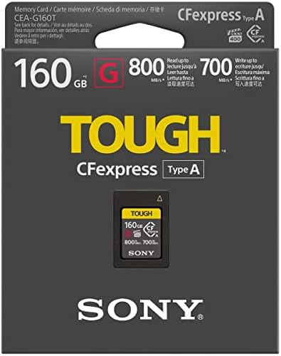 Sony Alpha 1 Câmera digital sem espelho Tough 160GB CFEXPRESS TIPO A CARTÃO DE MEMÓRIA