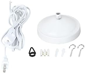 Aspen Creative 21042 Kit de conversão de plug-in de lustre com cordão de 14 pés, branco