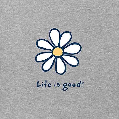 A vida é uma boa camiseta de t-shirt de triturador vintage feminino LIG Daisy