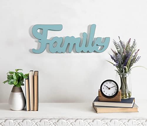 Placas familiares para decoração de casa, parede independente de madeira Plauqe Cuttout Letras de família