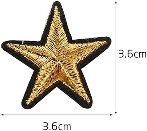 Patches de estrela Ferrar ou costurar em diferentes mini remendos bordados de apliques de apliques para roupas