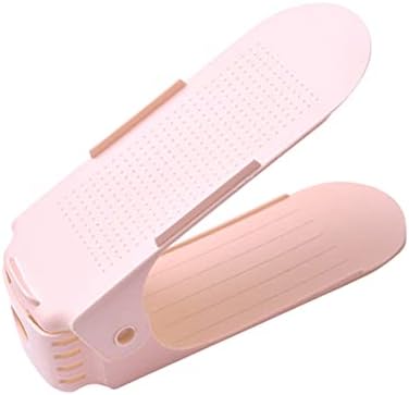 Rack de sapato ajustável Gupe, não -lip plástico de sapato ajustável, salve espaço para dormitório