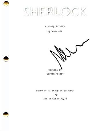 Martin Freeman assinou autógrafo Sherlock Script piloto completo - estrelado por Benedict Cumberbatch,