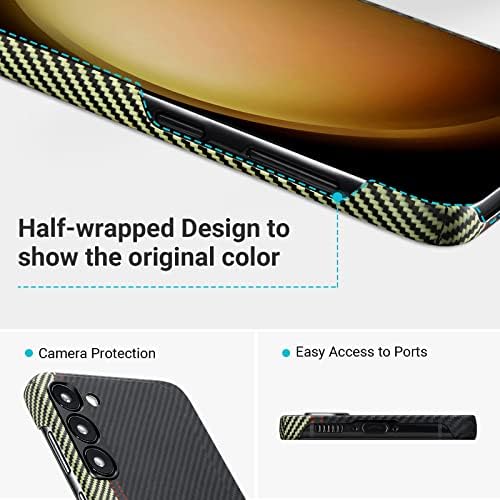 Caso Pitaka para Samsung Galaxy S23, 6,1 polegadas, compatível com magsafe, slim & leve Samsung