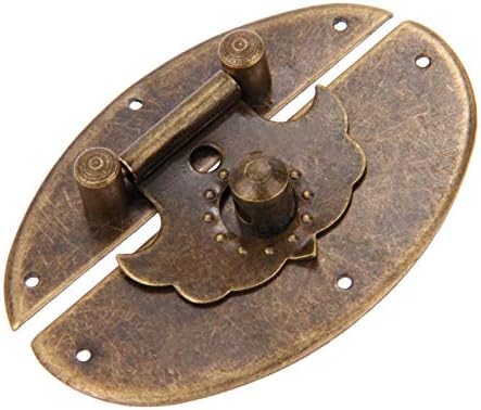 Segurança Hasp Lock 1pc 6342mm Antigo Metal Lock Decorative Hasps Gancho Jóia de jóias de madeira