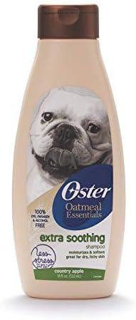 Oster Oatmeal Naturals Shampoo de cachorro gentil, pó de bebê, 18 onças fluidas