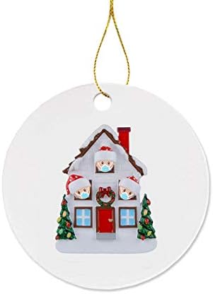 4CLKVC 2020 Ornamentos de Natal Pendure o produto da decoração de família personalizada Família