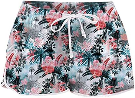 Shorts de natação para mulheres de verão de shorts de maiô estampado floral