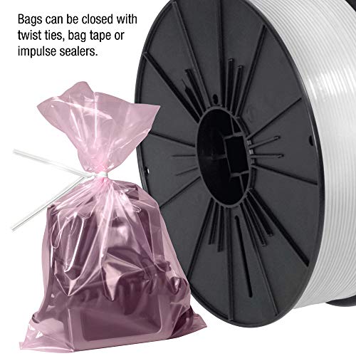 Caixa EUA BPBAS8536 Anti-estático Plano de 6 mil bolsas poli, 15 x 18, rosa