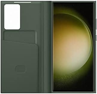 Samsung Galaxy S23 Ultra S -View Wallet Thone, capa de proteção com slot para suporte de cartão,