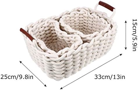 Cesta de armazenamento Renslat 3pcs cestas de ninho suaves cestas de presente simples caixas de armazenamento