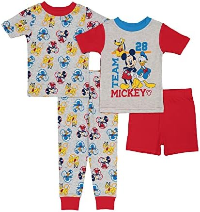 Disney Boys 'Mickey Mouse Snug Fit Pijamas de algodão