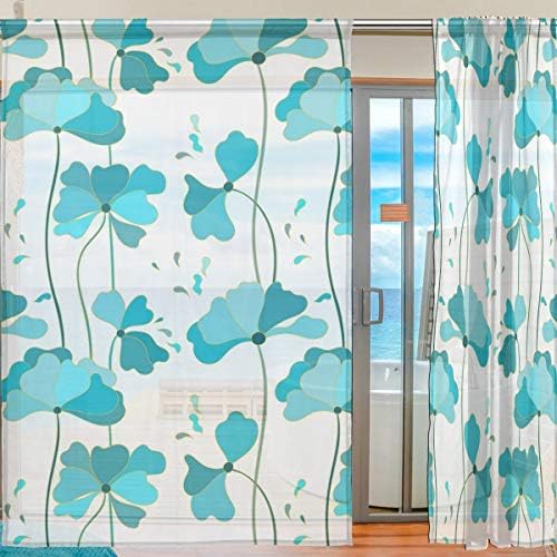 Padrão floral resumo de carpinteiro de melhor cortinas semi-pura cortinas de janela painéis