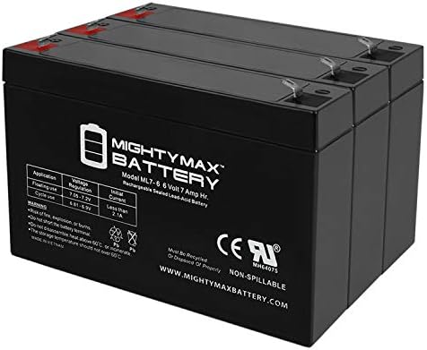 6V 7AH SLA Battery substitui Kid Trax R8 Spyder GT 5F62630-3 pacote