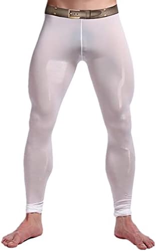 Calças de compressão de iiniim masculino de leis atléticas de camada base de fundo de base, com calcinha