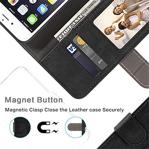 Umidigi A7 Pro Case, Caixa de carteira de couro com capa de ímã de tampa traseira Soft TPU de Cash