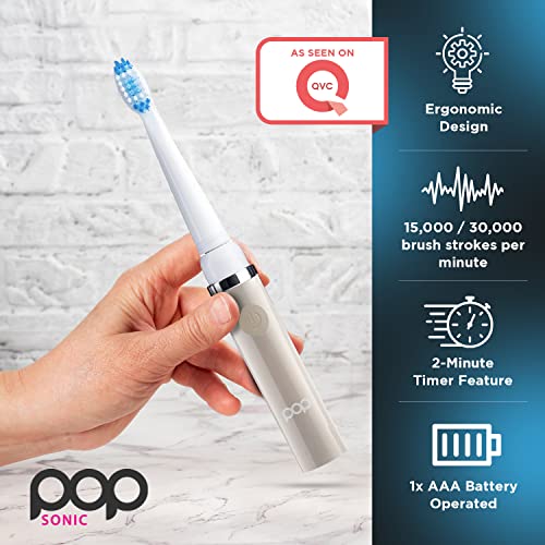 Pop Sonic Electric Toothbrush Bonus 2 Pacaco Escrores de dentes elétricas infantis com 2 velocidades e 15.000