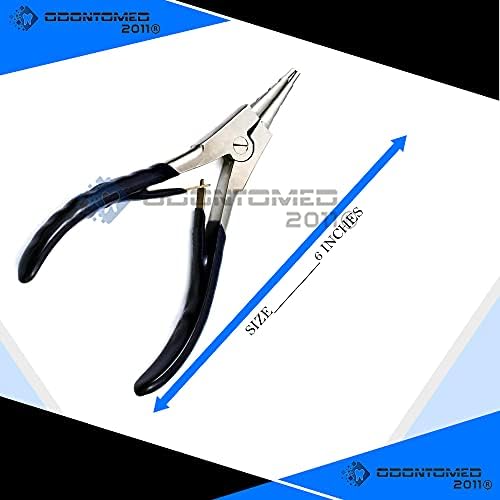 ODONTOMED2011 PVC Black Grip Bow Opening Parlegs 6 Aconte de ação reversa e ferramenta de abertura de pendente