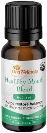 Owellness Nut Free Livre a boca saudável mistura creme dental orgânico e óleo de dente alternativo, enxágue na