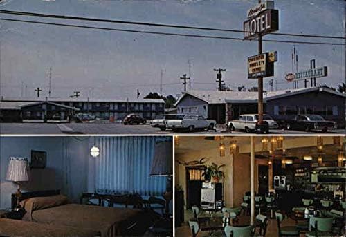 Bonanza Motel e Ponderosa Restaurant Los Banos, Califórnia CA Original Vintage Post cartão