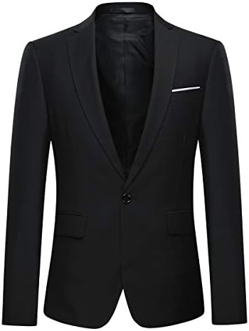Cloudstyle masculino masculino masculino masculino Slim Fit 1 Button Dress Saciz Blazer e Calças Conjunto