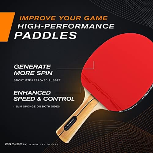 Conjunto de alto desempenho do Pro-Spin 2 jogador e rede retrátil | Bolas de tênis de mesa premium, bolas