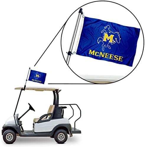 McNeese State Cowboys Boat e Mini Flag and Flag Polle Solder Mount Set