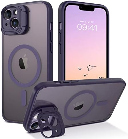 Bentoben iPhone 13 Case, capa de telefone iPhone 13 com kickstand do anel da câmera, [compatível