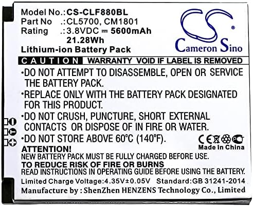 Cameron Sino New 5600mAh Substituição Bateria de ajuste para Cilico F880, F880P, F880PEU CL5700, CM1801