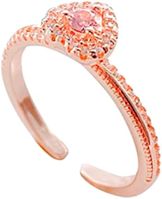 Anel de girassol anel feminino Luz de luxo anel de presente de anel de liga de liga de liga