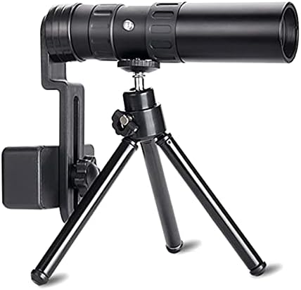 Xixian 10-300x40mm Telescópio monocular com smartphone titular TR para assistir a pássaros caçando camping viajando