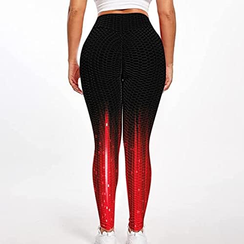 Calça solta de ioga para mulheres femininas ioga esporte leggings calça de impressão de bolhas de impressão