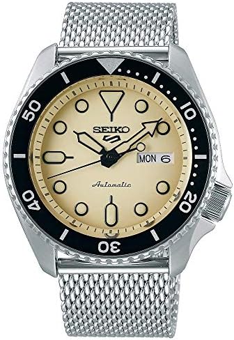 Seiko Srpd67 5 Sports Men's Watch Silver-Tone 42,5mm Aço inoxidável