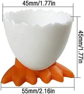 Porta -xícara de ovo Eaarliyam, porta -copos cozidos de desenho animado, adequado para restaurantes para crianças