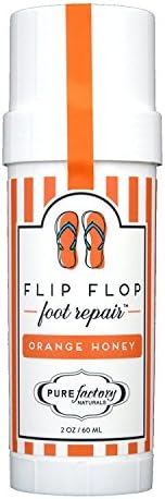 Flip Flop Foot Repair por fábrica pura - mel de laranja 2 oz. Reparo do pé de flop hidratante Feotflip por