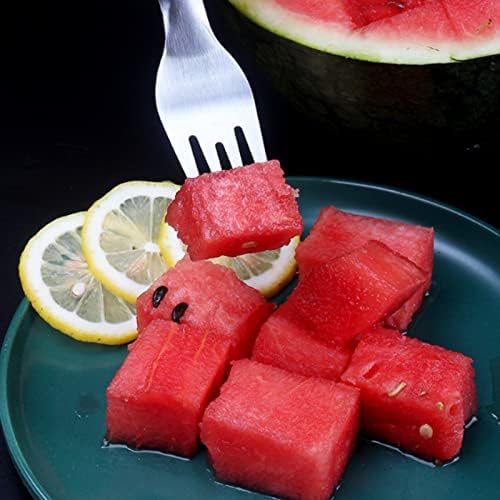 Slicer de garfo de melancia, atualização 2-em 1 Slicer Watermelon Cutter Summer Watermelon Fruit Cutting Fork,