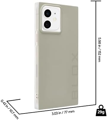 Case-companheiro Blox Square iPhone 13 Case-Sage Green [Proteção de gota de 10 pés] [Compatível com magsafe] Caixa de telefone magnético para iPhone 13 6.1 , anti-arranhão, à prova de choque, acabamento fosco, ajuste esbelto, peso leve